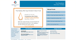 Desktop Screenshot of keeleyfunds.com